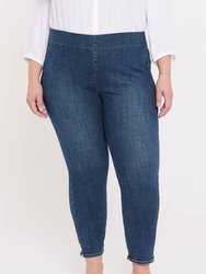Skinny Ankle Pull-On Jeans In Plus Size - Clean Marcel