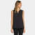 Sleeveless Pintuck Blouse - Black