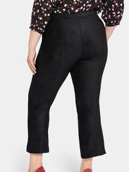 Slim Bootcut Pull-On Pants In Plus Size - Black -  Black