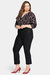 Slim Bootcut Pull-On Pants In Plus Size - Black