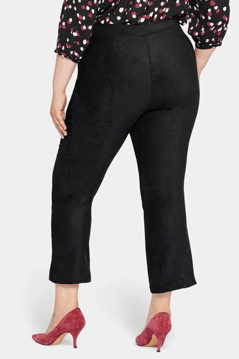 Slim Bootcut Pull-On Pants In Plus Size - Black -  Black