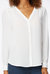 Smocked V-Neck Blouse - Optic White - Optic White