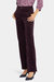 Straight Leg Trouser Pants - Eggplant