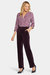 Straight Leg Trouser Pants - Eggplant