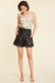 Stretch Leather Paper Bag Shorts
