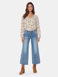 Teresa High Rise Frayed Hem Ankle Trouser Jeans