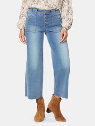 Teresa High Rise Frayed Hem Ankle Trouser Jeans