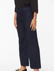 Teresa Wide Leg Ankle Jeans - Rinse