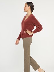 V-Neck Sweater - Husk