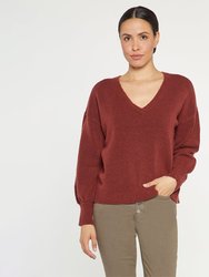 V-Neck Sweater - Husk