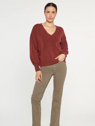 V-Neck Sweater - Husk