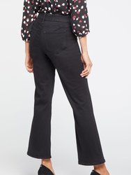 Waist-Match™ Relaxed Flared Jeans In Petite - Black Rinse