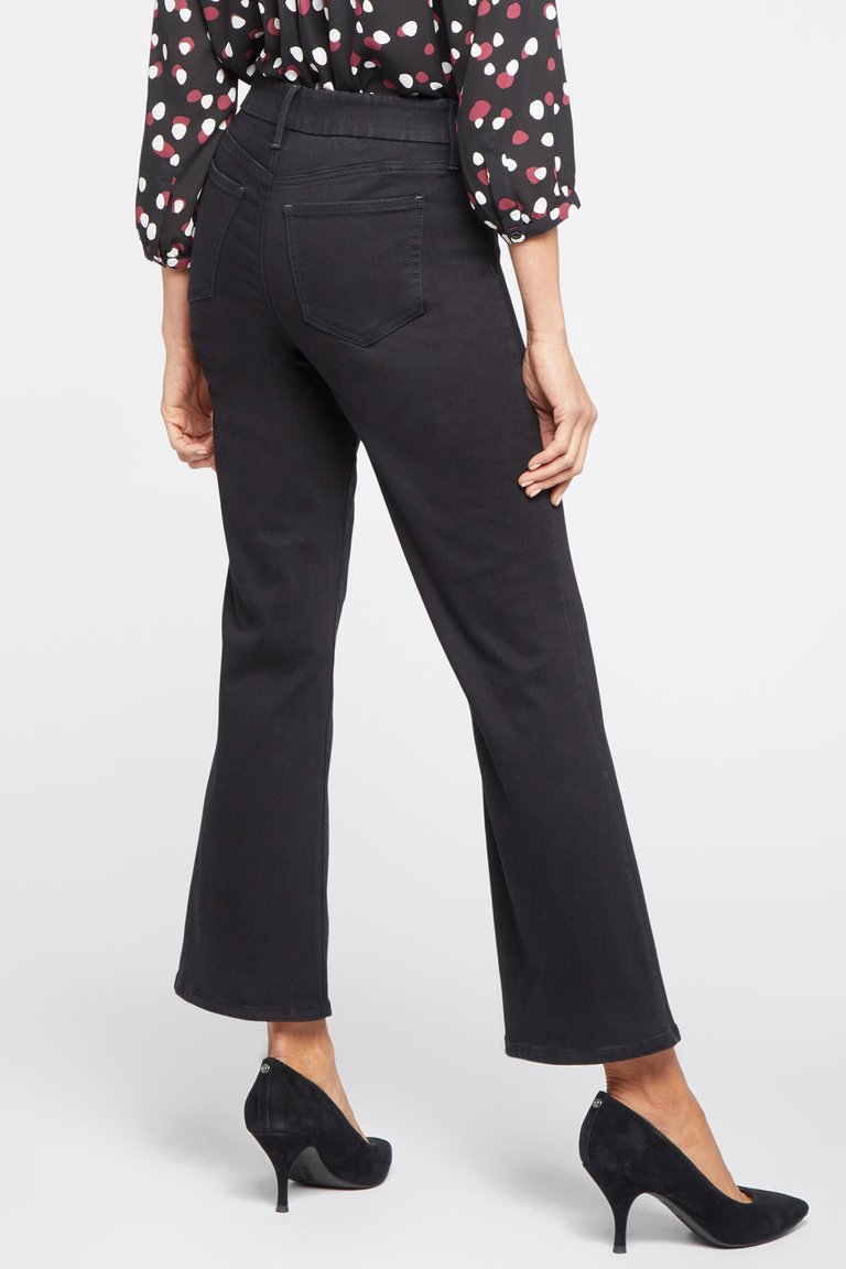 Waist-Match™ Relaxed Flared Jeans In Petite - Black Rinse