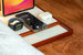 QUAD TRAY White - 4-in-1 MagSafe Oak Wireless Charger with iPad Stand Support