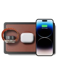 TRIO Saddle - 3-in-1 MagSafe Midnight Black Wireless Charger with Apple Watch Support