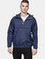 Alex - Navy Quarter Zip Packable Rain Jacket - navy