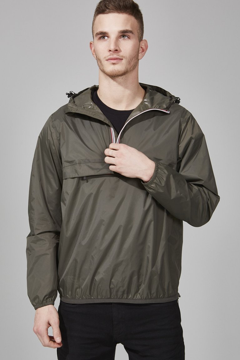 Alex - Torba Quarter Zip Packable Rain Jacket - O8lifestyle