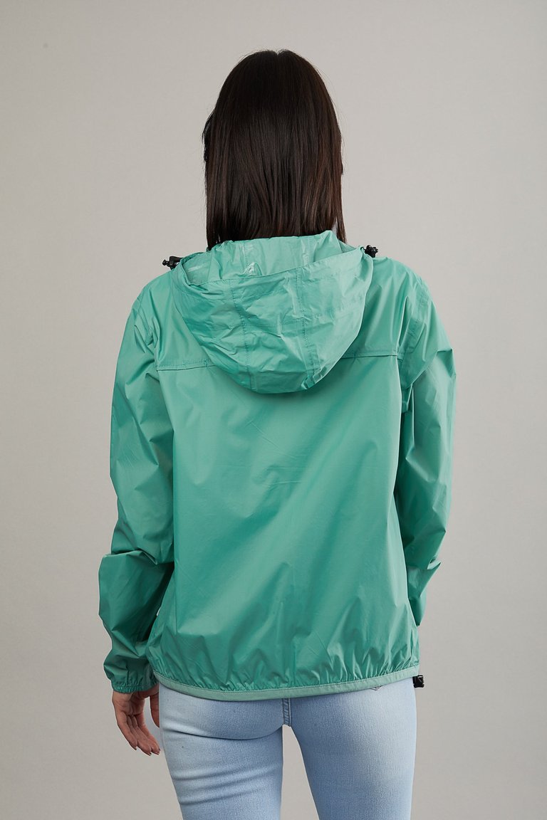 Full Zip Packable Rain Jacket and Windbreaker