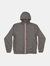 Max - Grey Full Zip Packable Rain Jacket
