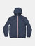 Max - Navy Full Zip Packable Rain Jacket