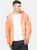 Max orange fluo full zip packable rain jacket - orange