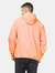 Max orange fluo full zip packable rain jacket