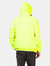 Max - Yellow Fluo Full Zip Packable Rain Jacket
