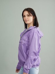 Quarter Zip Packable Rain Jacket and Windbreaker