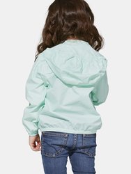 Sam - Kids Full Zip Packable Rain Jacket