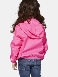 Sam - Kids Full Zip Packable Rain Jacket