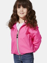 Sam - Kids Full Zip Packable Rain Jacket