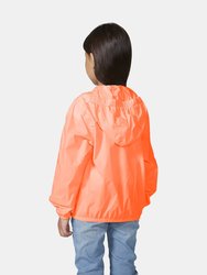 Sam - Kids Full Zip Packable Rain Jacket