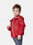 Sam - Kids Red Full Zip Packable Rain Jacket