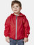 Sam - Kids Red Full Zip Packable Rain Jacket - Red