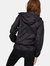Sloane - Black Full Zip Packable Rain Jacket