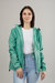 Sloane - Moss Green Full Zip Packable Rain Jacket