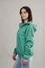 Sloane - Moss Green Full Zip Packable Rain Jacket