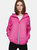 Sloane - Pink Fluo Full Zip Packable Rain Jacket - Pink Fluo