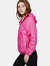 Sloane - Pink Fluo Full Zip Packable Rain Jacket