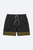 Army Stripe Swim Shorts - Black-Green