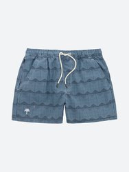 Indigo Frame Shorts - Blue
