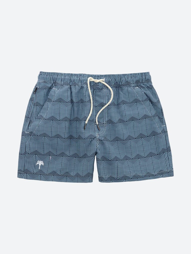 Indigo Frame Shorts - Blue