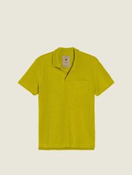 Solid Terry Polo  - Lime