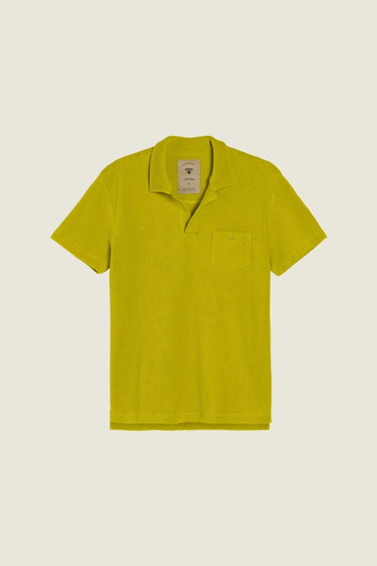 Solid Terry Polo  - Lime