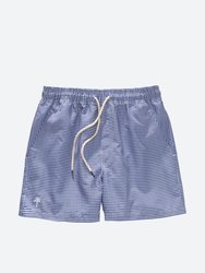 Tiny Blue Swim Short - Blue-White