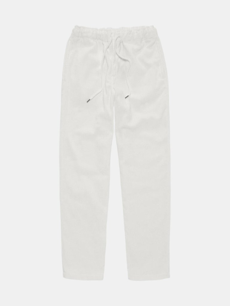 White Terry Long Pant - White