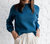 Balloon Sleeve Sweater In Midnight - Midnight