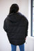 Popover Anorak Puﬀer Jacket In Black