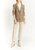 Slim Boyfriend Blazer In Brown/Beige Multi