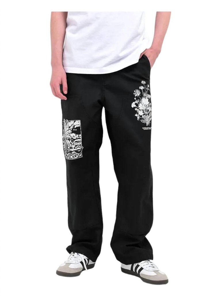 Big Timer Twill Carpenter Pants In Digital Black - Digital Black